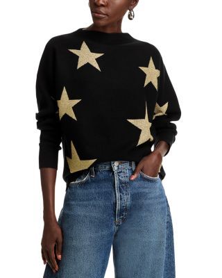 Sioni Star Print Sweater Star Sweater, Sweater Collection, Print Sweater, Knitting Women, Printed Sweater, Black Knit, Star Print, Knitwear Women, Online Accessories