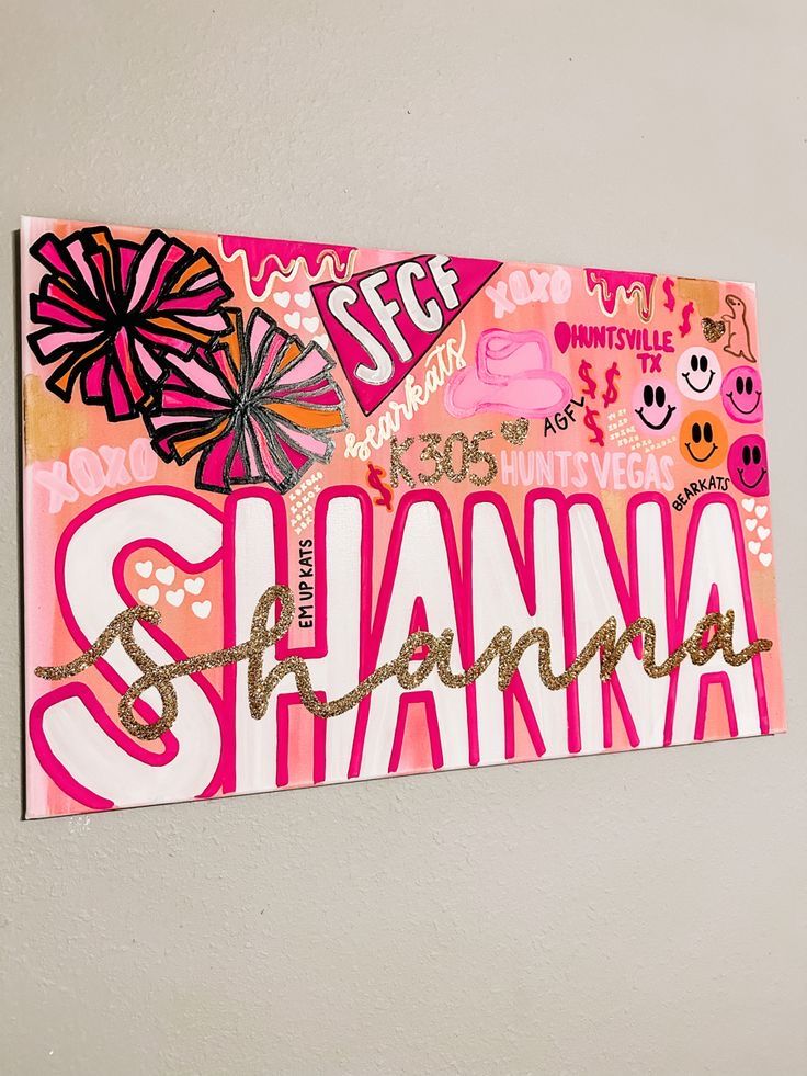 a sign that says shanna on it