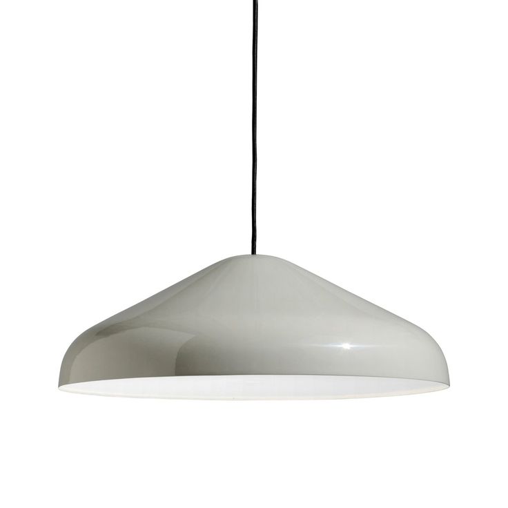 HAY Pao Steel pendant lamp Ø47 cm Cool grey Naoto Fukasawa, Entry Design, Tent Lighting, Pendant Ceiling Lamp, Lamp Sets, Glass Pendant Light, Mongolia, Hanging Lamp, Warm Light