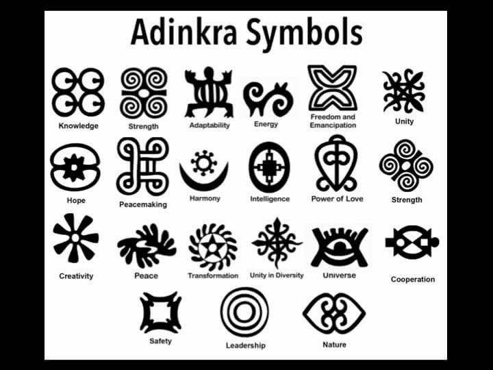 an image of some symbols that are in black and white