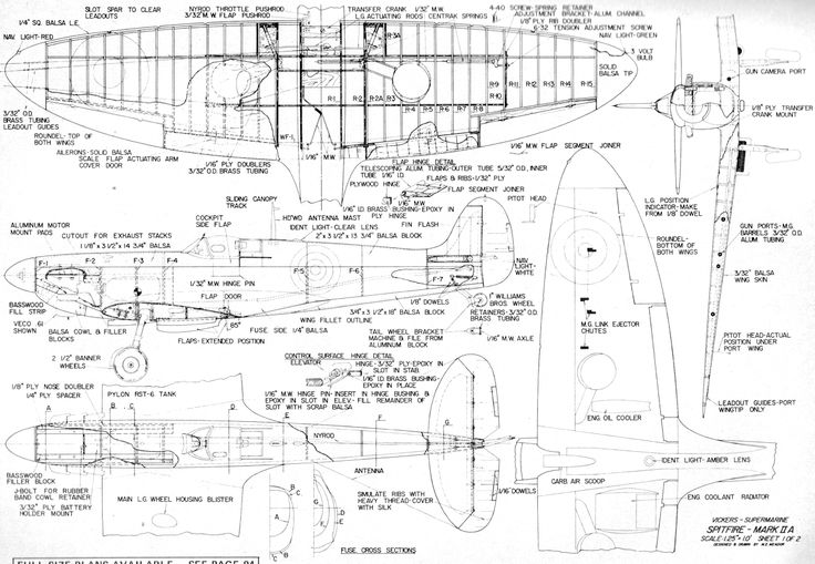 vickers-supermarine-spitfire-mk-iia-dec-1972-plans-1-1200x830.gif (1200×830) Radio Control Diy, Rc Boats Models, Nitro Boats, Remote Control Boats, Radio Controlled Boats, Remote Control Boat, Supermarine Spitfire, Radio Controlled Cars, Rc Planes