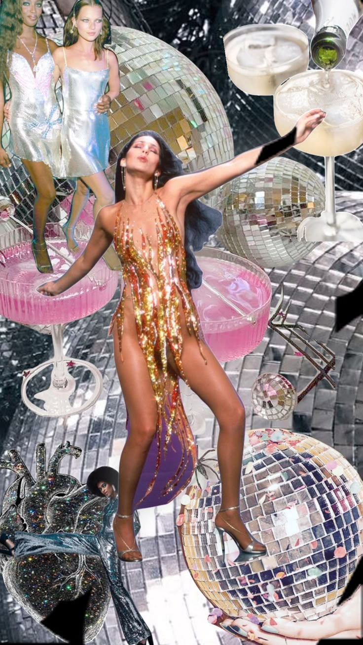 Future Disco Outfit, Will Travel For Disco, 70s Miami Fashion, Disco High Fashion, Space Disco Party Outfit, 80s Disco Party Aesthetic, 80s Glitter Outfit, Disco 70’s, 70s Glamour Aesthetic