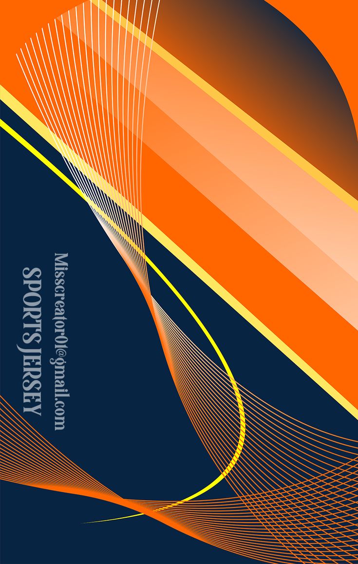 an orange and blue abstract background with lines