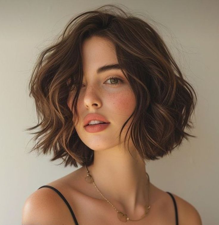 Layered Bob Highlights, Short Wavy Haircuts, Short Wavy Bob, Wavy Bob Haircuts, Wavy Haircuts, Hair Inspiration Short, Haircuts For Wavy Hair, Short Hair Haircuts, Short Hairstyles For Women