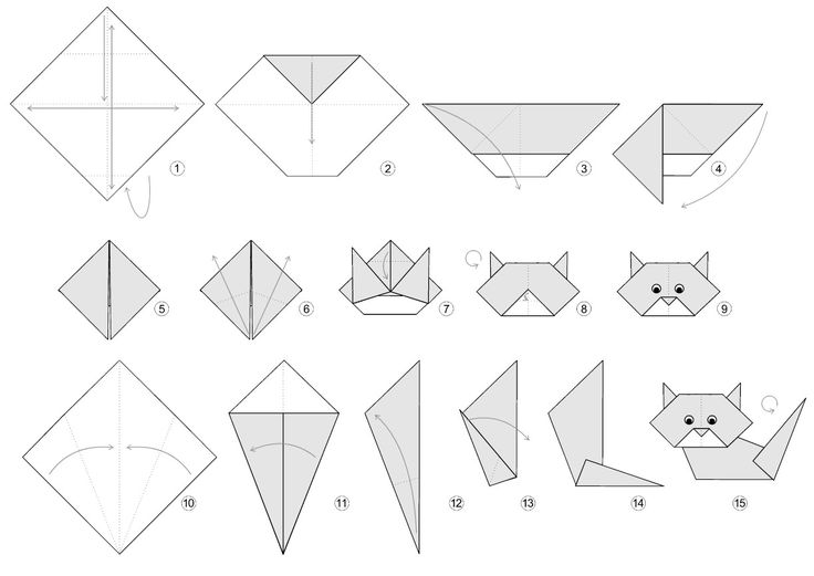 how to make an origami cat - step by step instructions for beginners