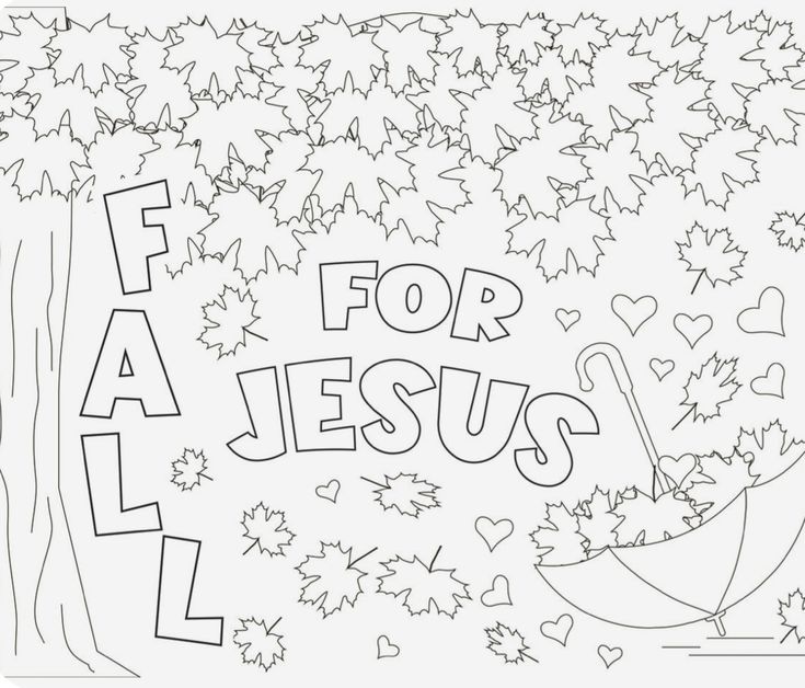 a coloring page with the words faith for jesus and leaves surrounding it in black and white