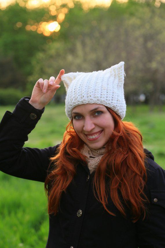 ITEM DESCRIPTIONНat with cat ears, knitting made of thick yarn large viscous, crochet hat warm soft hat, romantic beanie, one of a kind, gift idea for herWith that beanie you can order a scarf in same color as here https://www.etsy.com/ru/listing/216238774 With this scarf, will be protected from cold not only head, but also neck. Mobius loop scarf could be used in many ways, some of them presented on foto.The crochet beanie best fits an average adult and teen head. One size fits all!If you are i White Cat Ears, Hat With Cat Ears, Cat Ears Hat, Soft Hats, Thick Yarn, Loop Scarf, Cat Hat, Ear Hats, White Hat