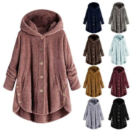 Patlollav Women Coats Plus Size Clearance Button Plush Tops Hooded Loose Cardigan Wool Outwear Winter Jacket Product details Hello! Welcome to our store-Patlollav! Stylish design,100% brand new high quality! Gender:Women,Lady,Female Style:Casual,Loose,Fashion Season:Fall,Winter Occasions:Casual,Traveling,Vacation,Party,Working,Dating,Shopping,Home,Holiday,Office,School or casual everyday If you have any questions about this products, please feel free to contact us. We will contact you within 24 Cheap Cotton Hooded Jacket For Fall, Affordable Cozy Hooded Jacket For Fall, Cheap Hooded Outerwear For Women, Cheap Casual Hooded Jacket For Women, Cheap Hooded Outerwear With Buttons, Cheap Hooded Cold Weather Outerwear, Cat Ears Hoodie, Cozy Hooded Outerwear With Buttons, Long Sleeve Hoodie With Button Closure For Fall