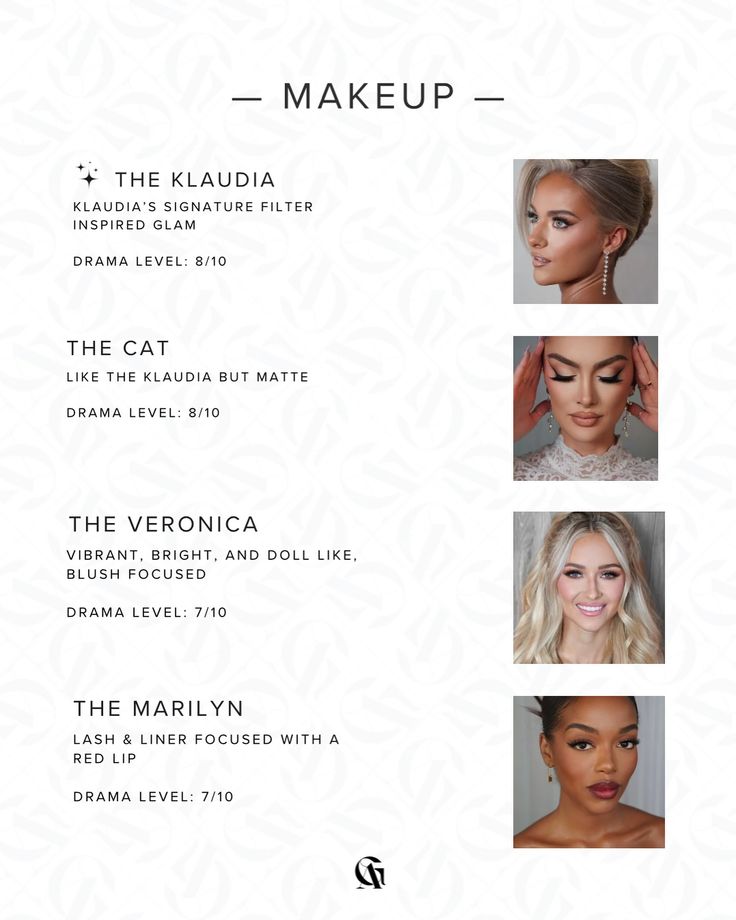 We’ve put together a collection of our favorite looks and created ✨THE MENU✨ for your hair and makeup services. Same as at a restaurant you’re able to make additions/substitutions but now when you’re unsure you’ll have this list as a guide! Each item on the menu is named after our client who wore that look exceptionally well. Each look will also have a corresponding class for it in the Glam Atelier Academy! 📌 SAVE AND SEND THIS TO YOUR GLAM BESTIES! ✨ Save your date by visiting our webs... Makeup Artist Promotion Ideas, Makeup Pages Names Ideas, Makeup Artist Career, Makeup Artist Website, Makeup Names, Makeup Services, Bridal Makeup Artist, On The Menu, Hair And Makeup