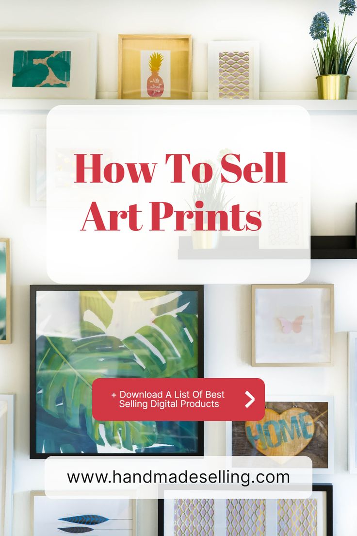 the cover of how to sell art prints