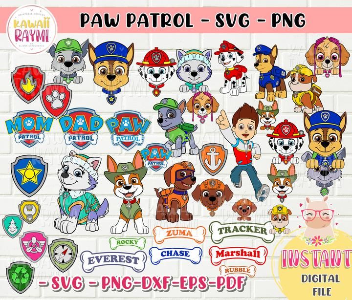 paw patrol svg - png