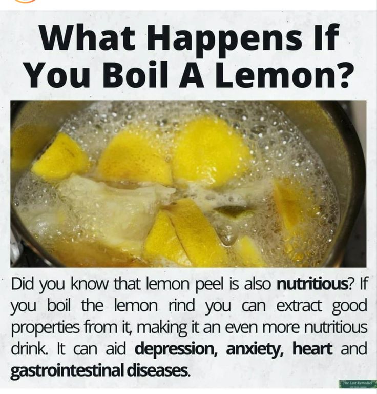 a poster with an image of what happens if you boil a lemon in a pot