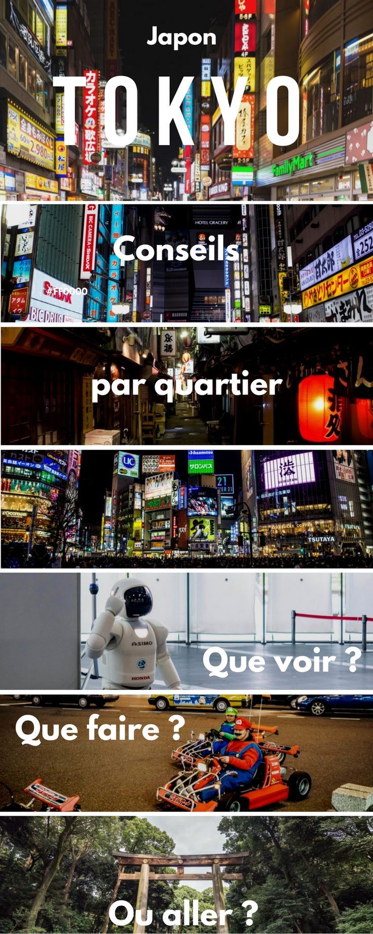 an advertisement for tokyo in four different languages