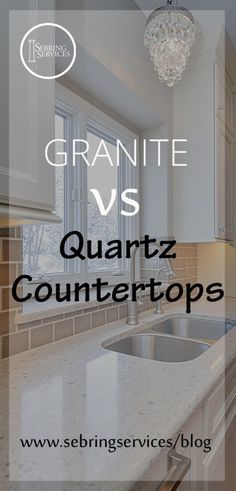 granite vs quartz countertops in a kitchen