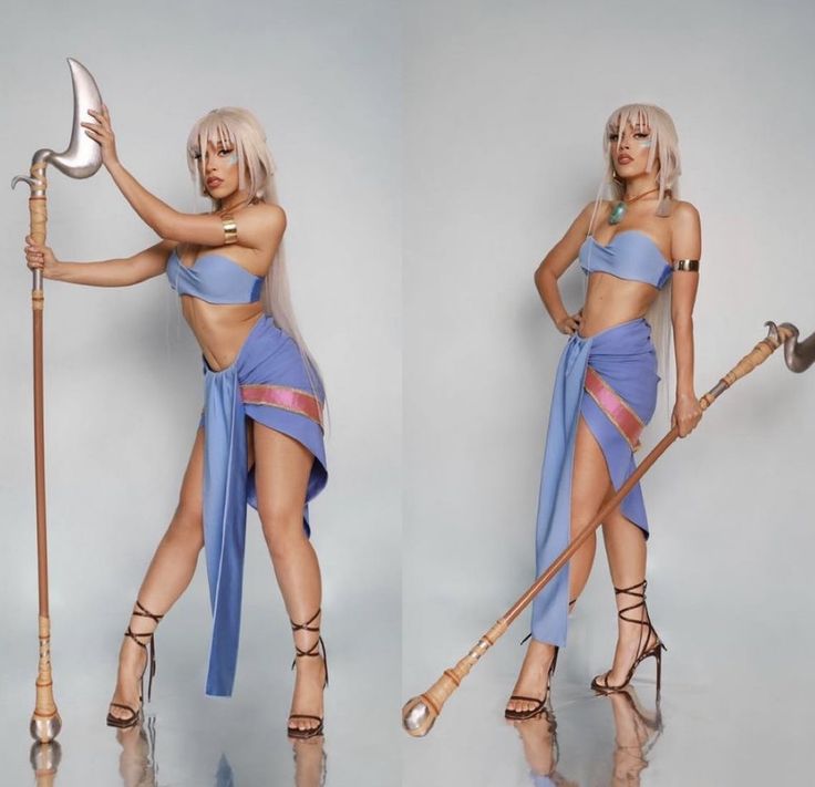 Kida Atlantis Costume Doja Cat, Snitchery Instagram Cosplay, Journey To Atlantis Costume, Holli Would Costume, Halloween Concept Costumes, Doja Cat Halloween Costume, Hot Disney Princesses Costume, Doja Cat Costume, Anime Halloween Costume Women