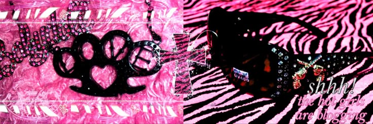 a pink zebra print background with black and white sunglasses on it's side, next to an image of a pair of eyeglasses in the foreground