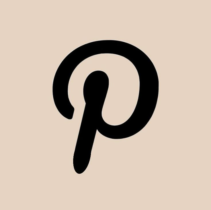 the letter p is shown in black on a beige background