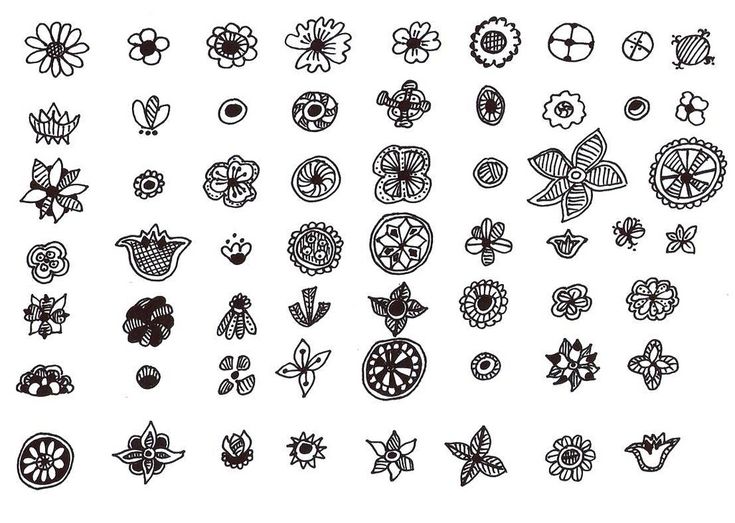 a bunch of different designs on a white background