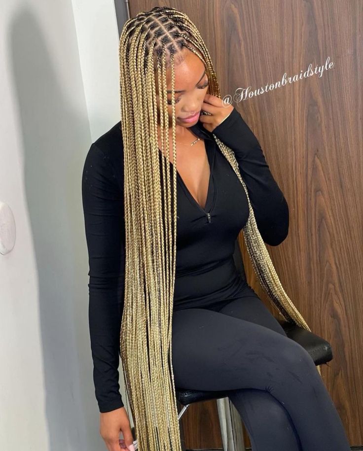 Honey Blonde Braids, Relaxed Hairstyles, Blonde Box Braids, Big Box Braids Hairstyles, Blonde Braids, Box Braids Hairstyles For Black Women, Braids Hairstyles Pictures, Braided Cornrow Hairstyles, Cute Box Braids Hairstyles