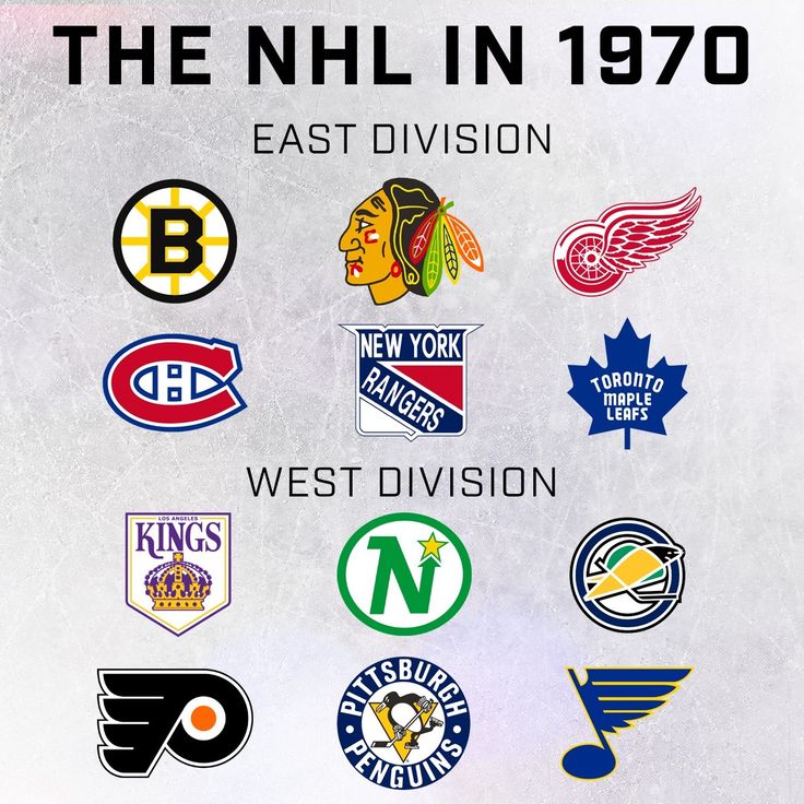 an image of the hockey team logos from 1970 - 90's or early 1970s's