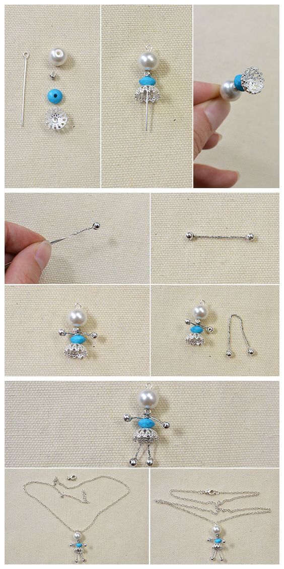 the instructions for how to make beaded necklaces and earring sets with beads