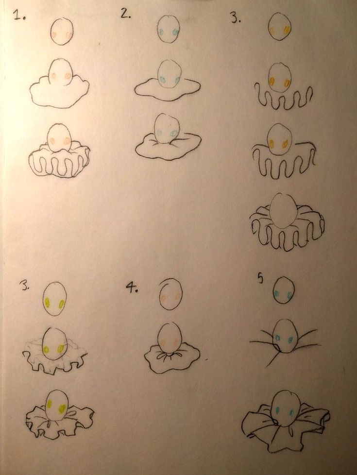 the instructions for how to draw an octopus with pencils and markers on white paper