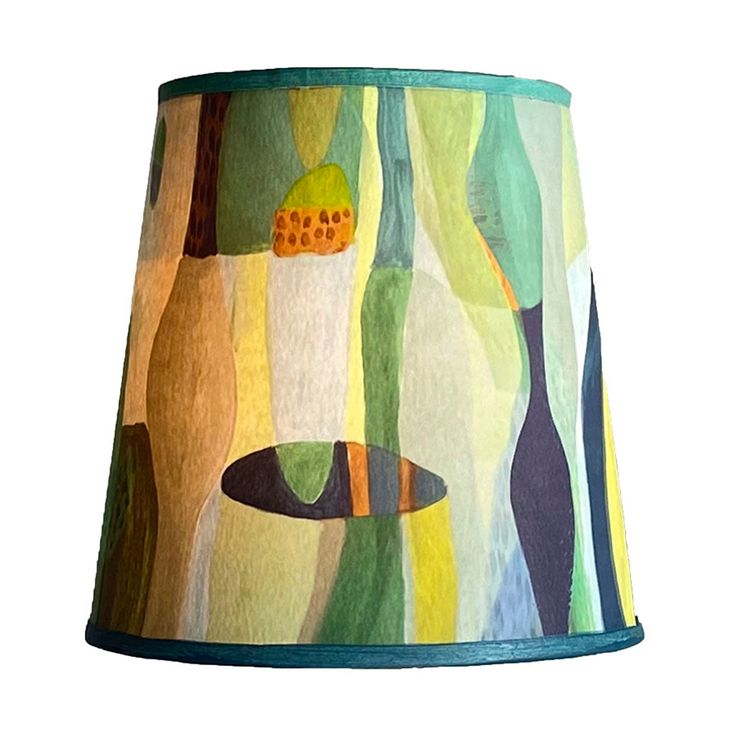 Janna Ugone & Co Lamp Shades Small Drum Lamp Shade in Riviera in Citrus Hand Painted Lampshades Diy, Hand Painted Lampshade, Cool Lampshades, Collage Lampshade, Painting Lamp Shades Diy, Hand Painted Lamp Shades, Homemade Lamp Shades, Painted Lamp Shades, Cozy Lamps