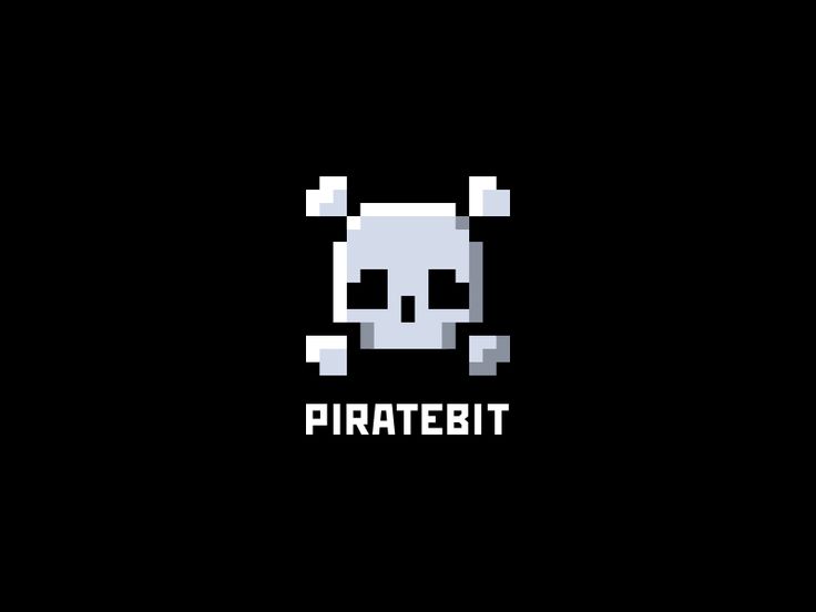 the logo for piratebit, an electronic gaming platform that is currently in development