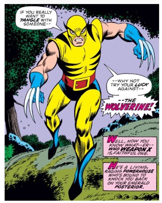 the wolverine comic character is running through the woods