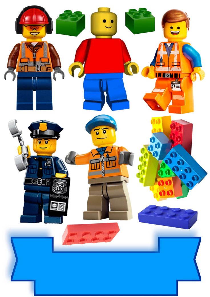 the legos are all made up of different types of construction workers and their tools