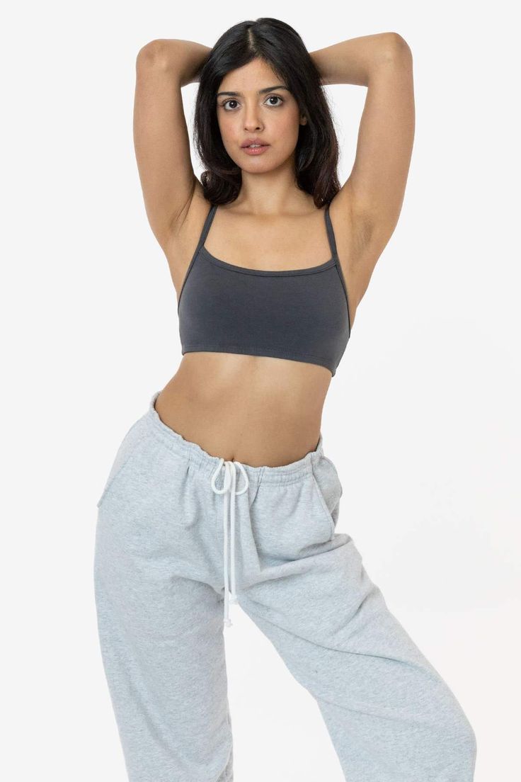 83016GD - Garment Dye Basic Bralette – Los Angeles Apparel Cotton Sports Bra With Built-in Bra For Loungewear, Trendy Everyday Sports Bra, Cropped Cotton Sports Bra For Workout, Summer Cotton Sports Bra For Loungewear, Trendy Solid Color Sports Bra For Loungewear, Trendy Solid Sports Bra For Loungewear, Cotton Sports Bra For Workout, Summer Cotton Bra, Cotton Workout Crop Top