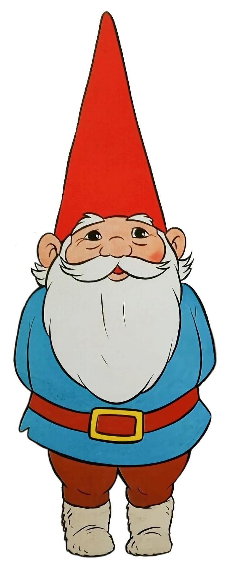 an image of a gnome standing with his hands in his pockets and wearing a red hat