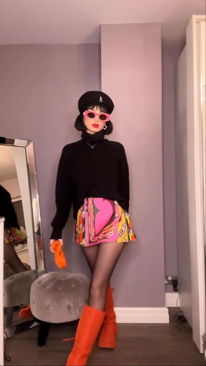 Maximalist Outfit inspo from Eve-Lily 😍 Funky Fancy Outfit, Maximist Fashion, Alter Ego Outfits, Maximalist Clothes Aesthetic, Creative Fashion Outfits, Cute Eccentric Outfits, Maximalist Fashion Aesthetic, Maximalist Fashion Outfits, Fall Outfits Maximalist