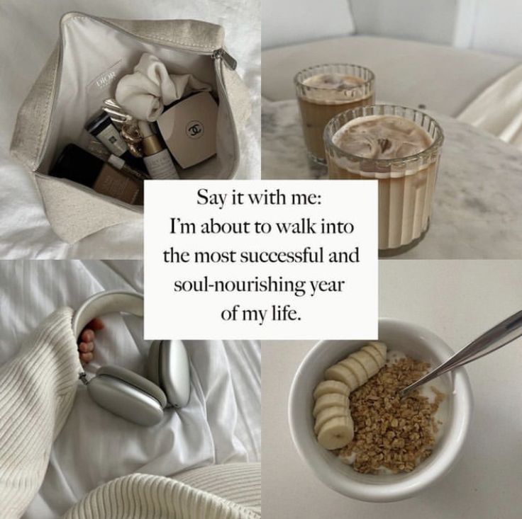 a white bowl filled with food next to a cup of coffee and an empty bag