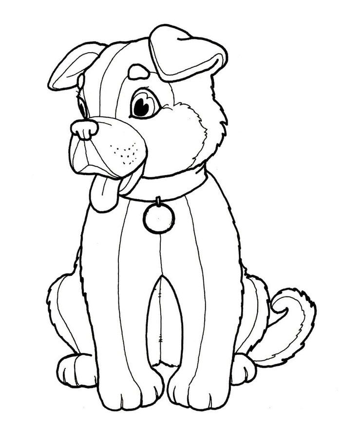 Coloring Pages Dog Breeds | Dog coloring book, Puppy coloring pages ...