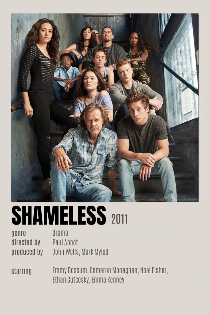 the poster for shameless 2011 starring actors