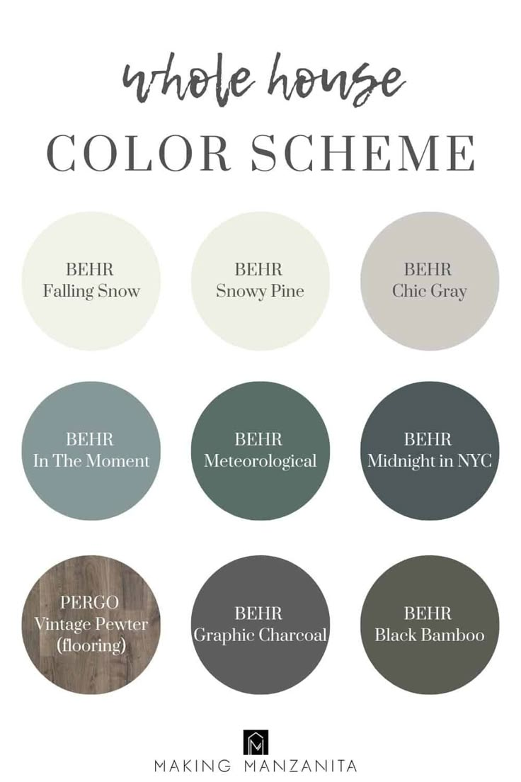 the different shades of paint that are available in this color scheme, including white and gray