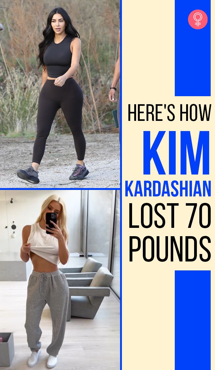 there is a woman taking a selfie with her cell phone and the caption says here's how kim kardashian lost 70 pounds