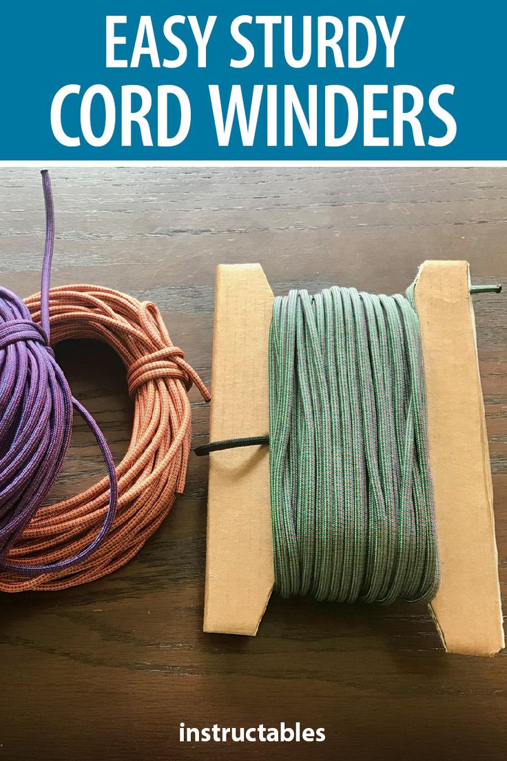 two different colored cords sitting next to each other on top of a wooden table with text overlay that says easy study cord wonders