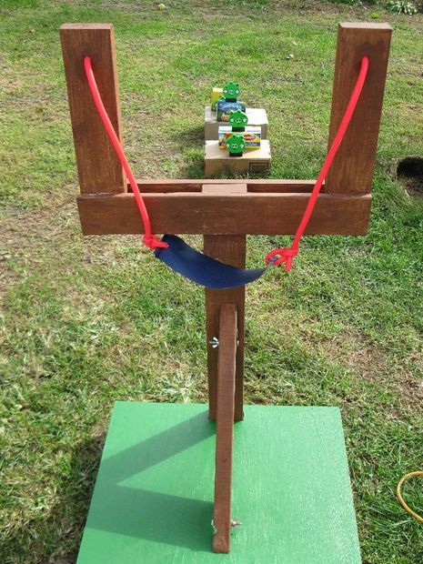 an outdoor game set up in the grass