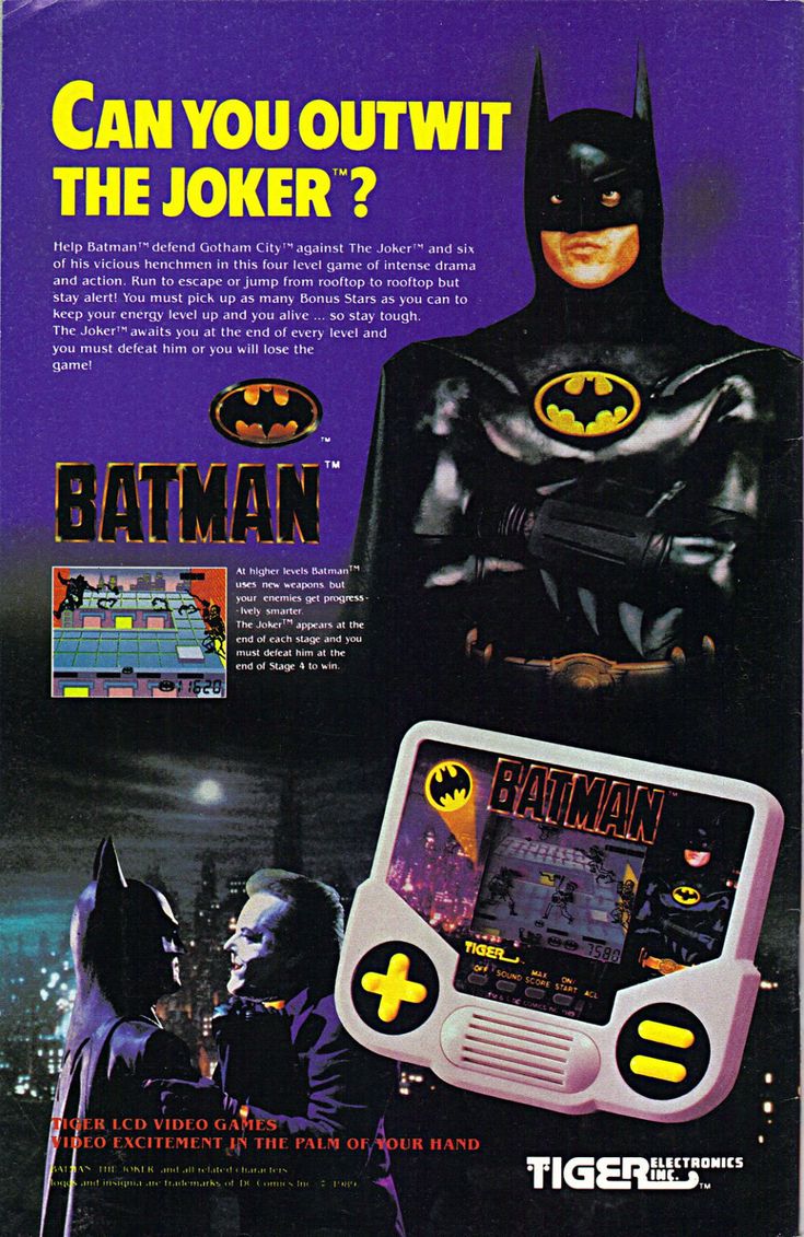 an advertisement for the nintendo game batman