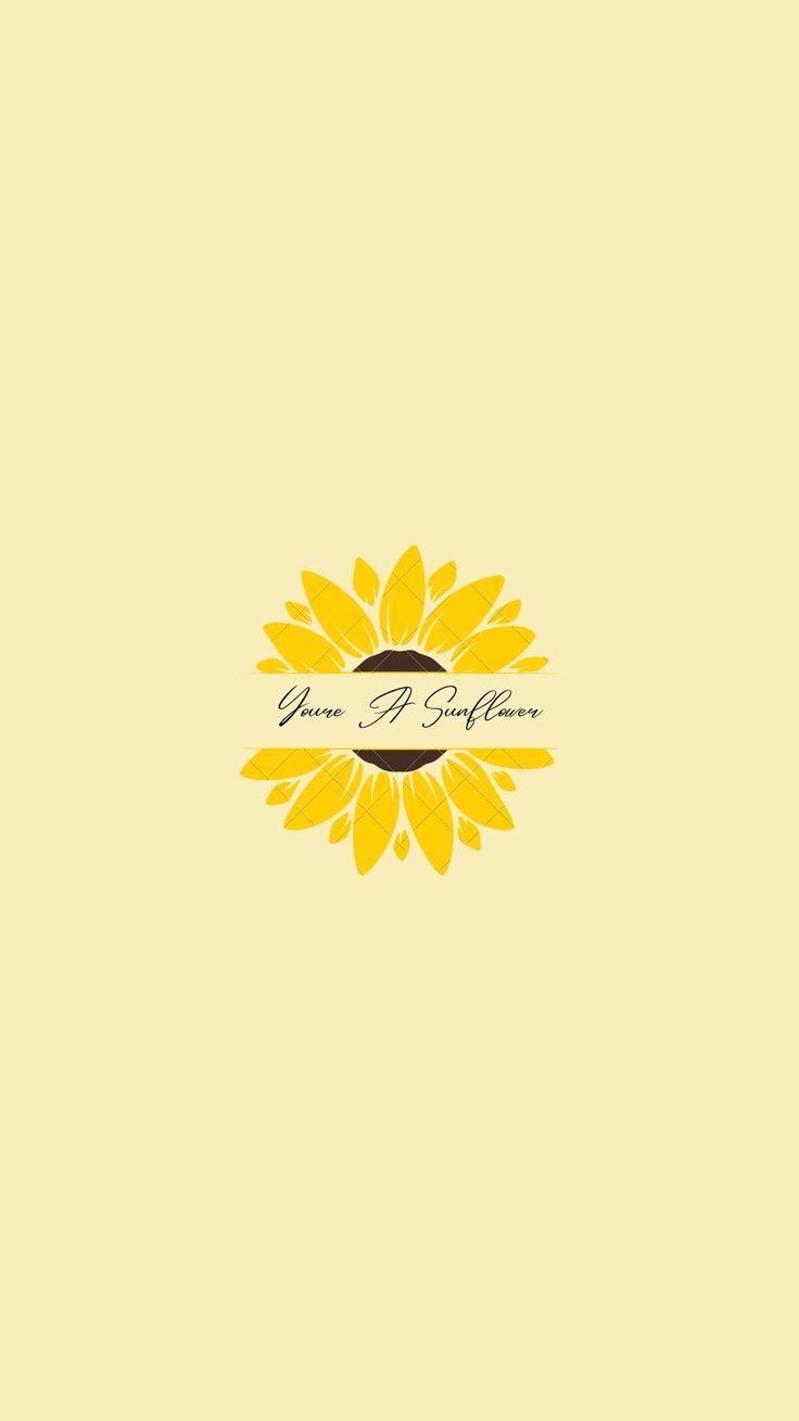 the sunflower logo is yellow and black