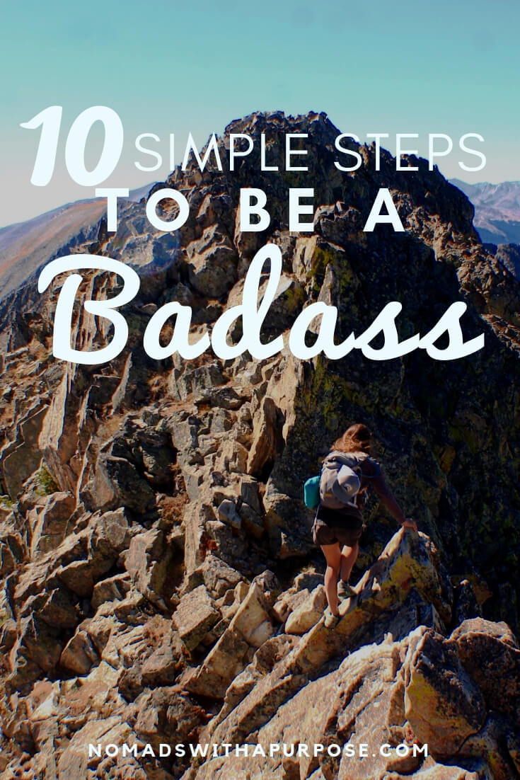 I know a lot of people with badass potential.  They are strong, talented, unique, kind, persistent, and give 110%.  But they are missing one little piece of the puzzle and because that piece is missing they aren’t badasses…yet. With these simple steps, they could be a badass in no time // How to be a badass // Badass quotes // How to be a badass tips // How to be a badass woman // #beabadass #badass #howtobeabadass How To Be Badass, How To Fix A Bad Attitude, How To Be Badass Girl, You Are A Badass Book, Badass Quotes Boss Queens, 20s Life, Climbing Women, Adventurous Lifestyle, Badass Fitness Quotes Woman