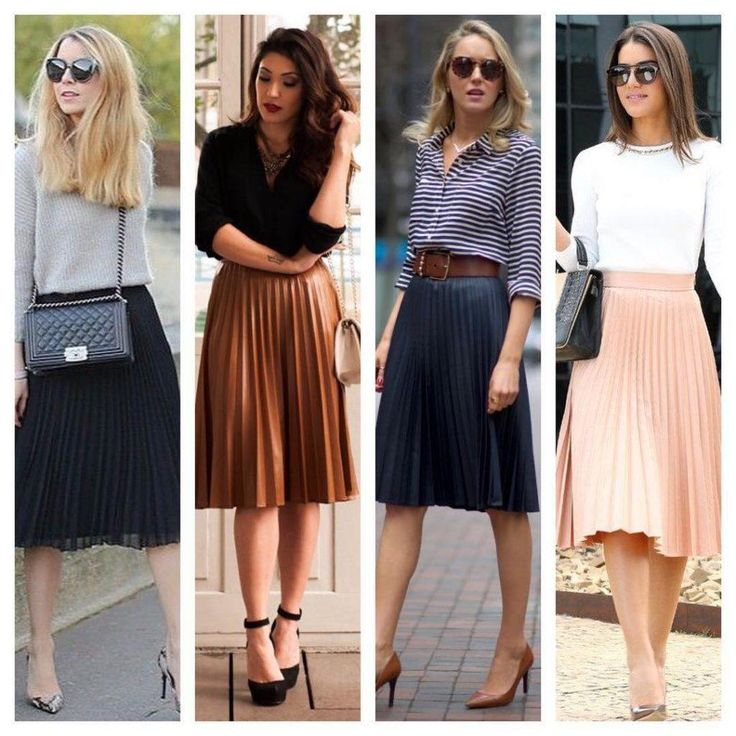 20 Ideas How To Wear Skirt For Work - Amazing Ways To Style Work Outfits With Skirt Professional Skirt, Rok Outfit, Pleated Skirt Outfit, Pleated Skirts, Work Skirts, Elegante Casual, Mode Casual, Outfit Trends, Trend Fashion