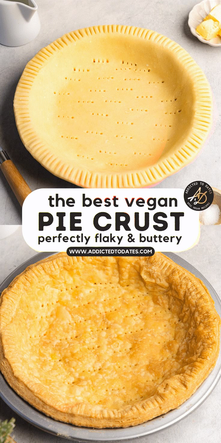 the best vegan pie crust perfectly flat and buttery