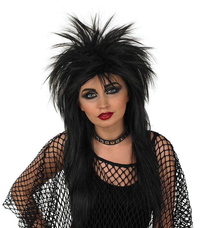 PRICES MAY VARY. Our rockstar wig includes long, black, synthetic, rock n roll wig. Available in one size which fits most adults. This high quality punk wig maintains style all night long in true punk rock style. Founded in 2009 by 3 friends with a passion for costumes, we now have 100s of designs all manufactured to the highest standards of quality, fit and design. We have offices in the US, UK and Europe. Perfect for any fancy dress party, halloween, 80s wig glam rock punk, 80s rocker wig wome 80’s Rocker, Straight Black Wigs, 80s Wig, Rocker Costume, Decades Costumes, Rock Costume, Fancy Dress Wigs, 80s Rocker, Mullet Wig