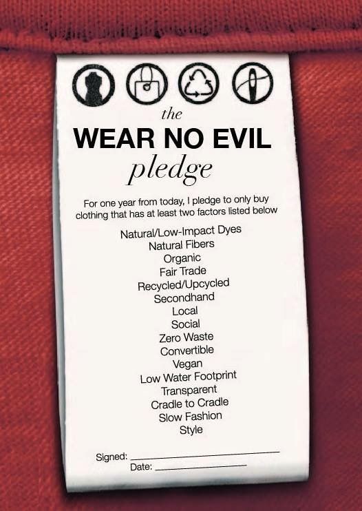 the wear no evil place sign is attached to a red piece of paper with instructions on it