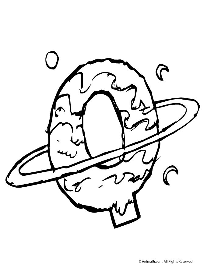 an image of saturn coloring pages