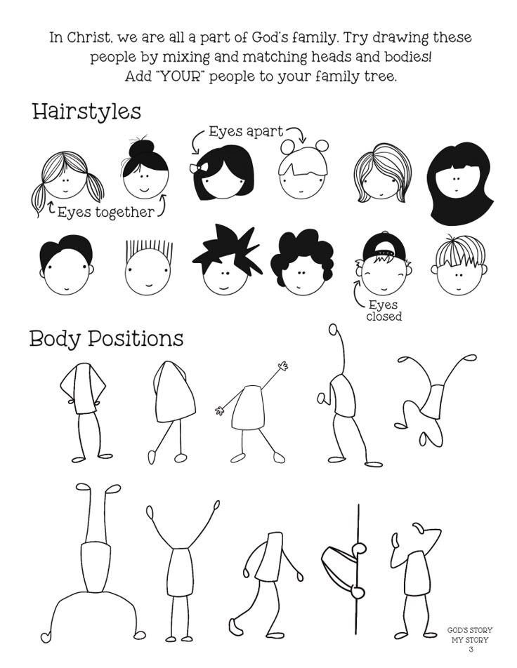 an image of some people with different hairstyles and body positions on their faces