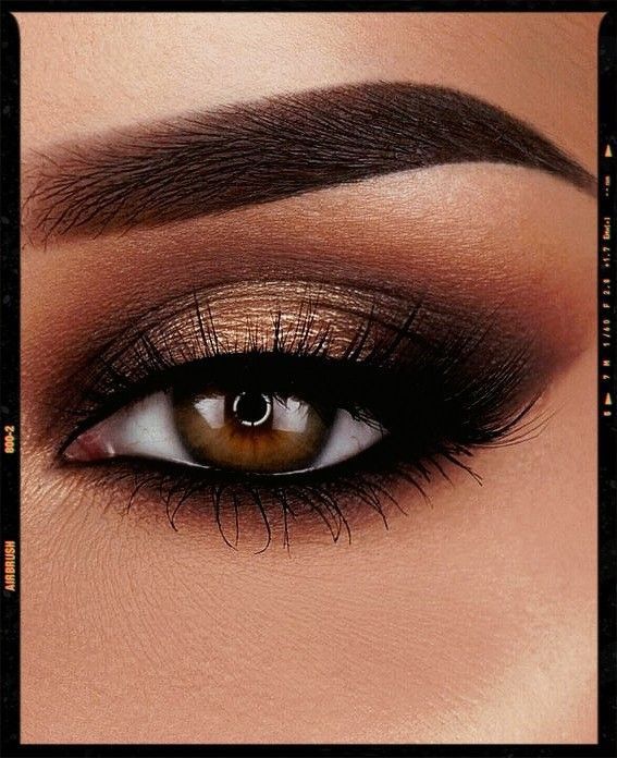 Dark Neutral Eye Makeup, Smoky Eyes Natural, Smoky Brown Makeup Look, Formal Brown Eye Makeup, Wedding Make Up Smokey Eyes, Best Smokey Eye For Brown Eyes, Smokey Eye Makeup For Dark Brown Eyes, Dark Eye Makeup Brown Eyes, Smokey Eye Brown Makeup